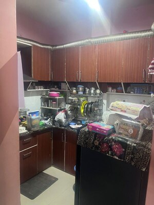 Kitchen in 3 BHK Apartment at Landcraft Golf Links, Pandav Nagar – for Rent