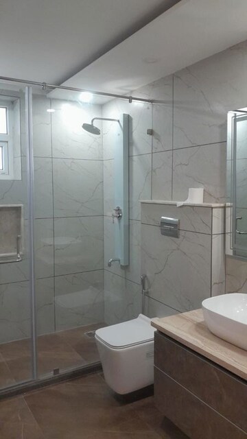 Bathroom in 3 BHK Builder Floor at Kohli One Malibu Town, Sector 47 – for Rent