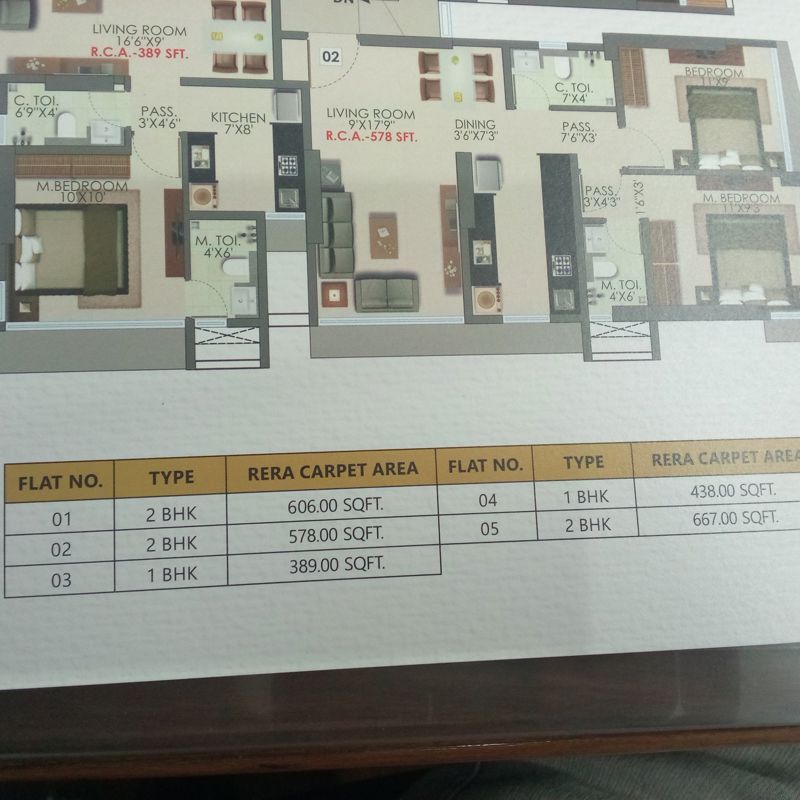 2 BHK Apartment For Sale in Damyanti Villa CHS