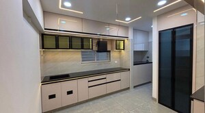 Kitchen in 3 BHK Apartment at Rajapushpa Provincia, Narsingi – for Rent