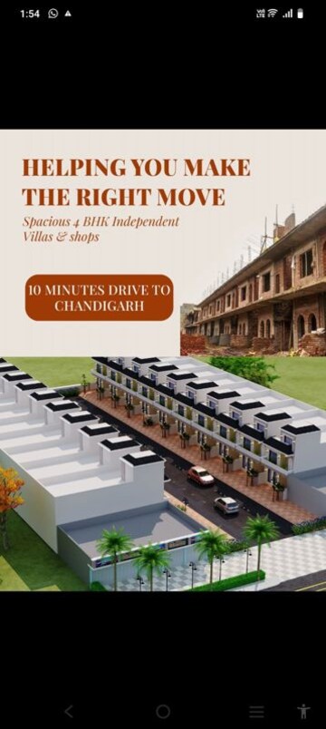 4 BHK Villa For Sale in Kharar Mohali Road