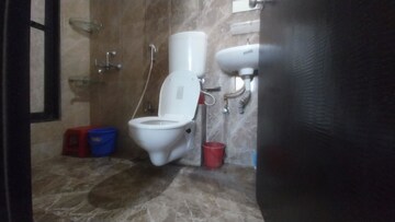 Bathroom in 1 BHK Apartment at K M Horizon Palms, Owale – for Rent