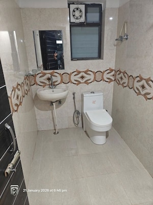 Bathroom in 3 BHK Builder Floor at Sushant Lok 2, Sector 57 – for Sale