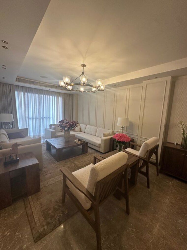 Living Room, emaar-emerald-hills-phase-2 4 Bedroom 4050 Sq.Ft. Apartment In Sector 65 Gurgaon 9899129