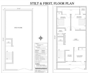 Floor Plan in 3 BHK Builder Floor at BPTP District Phase 2, Sector 84 – for Sale