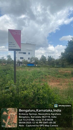 Plot Area in  Plot at Embassy Springs Plots, Devanahalli – for Sale
