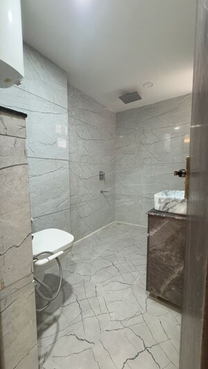 Bathroom in 3 BHK Apartment at Chattarpur – for Rent