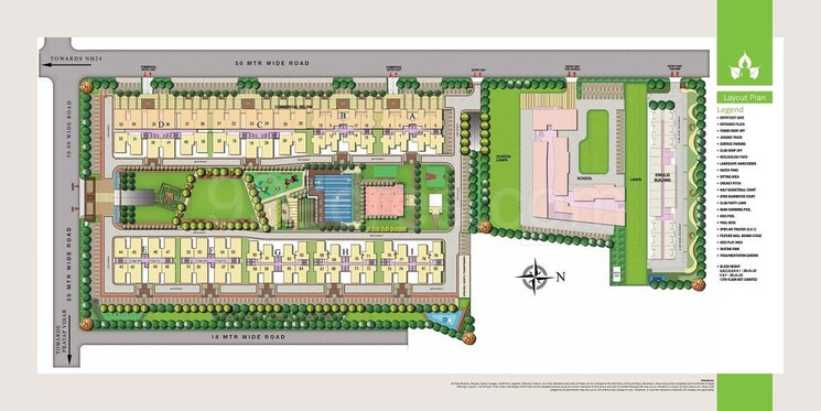 Master Plan, gaurs-siddhartham 3 Bedroom 1185 Sq.Ft. Apartment In Siddharth Vihar Ghaziabad 9889797