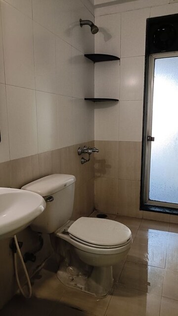Bathroom in 1 BHK Apartment at Hiranandani Estate Eureka, Ghodbunder Road – for Rent