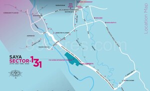  Shop – Map Location View at Saya Piazza, Sector 131 - for Sale