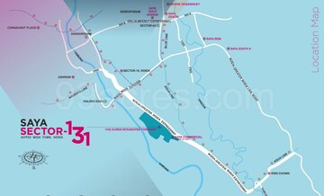  Shop – Map Location View at Saya Piazza, Sector 131 - for Sale