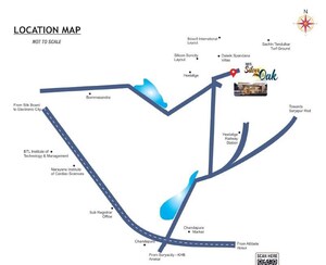 4 BHK Villa – Map Location View at SVS Silver Oaks, Chandapura - for Rent