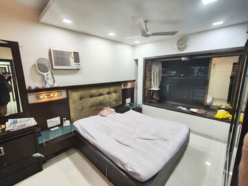 Bedroom in 3 BHK Apartment at Sanjona Gulmarg Towers, Chembur – for Rent