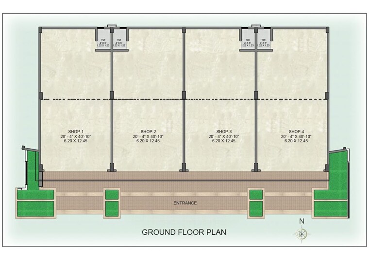 Floor Plan, wakad Commercial Shop 3300 Sq.Ft. In Wakad Pune 9901382