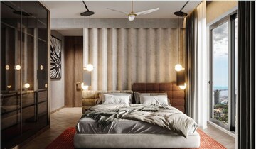 Bedroom in 3 BHK Apartment at Eon One, Prabhadevi – for Sale