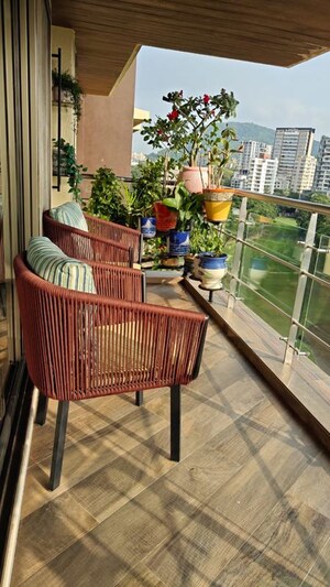 Balcony in 3 BHK Apartment at Ekta Panorama, Chembur – for Rent