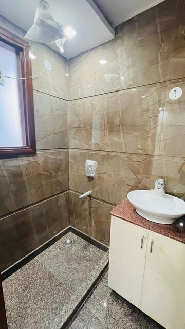 Bathroom in 2 BHK Builder Floor at Kalkaji – for Rent