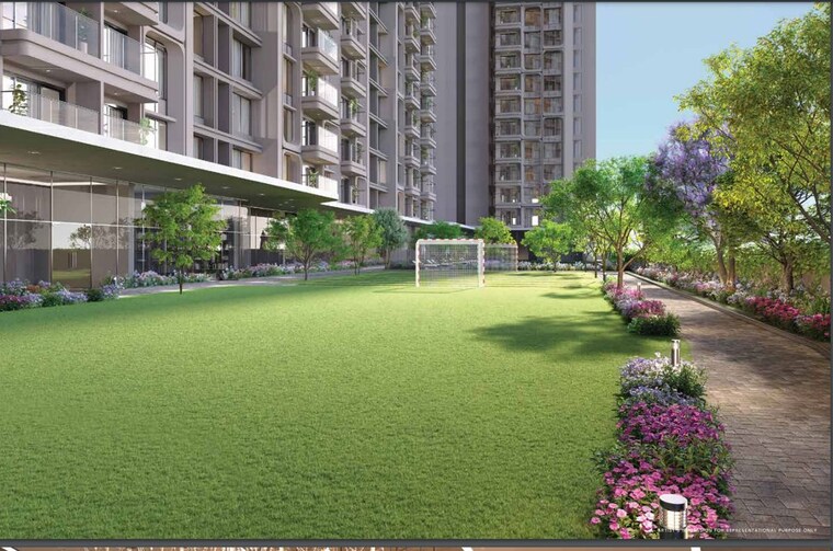 Garden, lnt-island-cove 2 Bedroom 733 Sq.Ft. Apartment In Mahim Mumbai 9901657