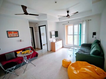 Living Room in 2 BHK Apartment at Dosti West County, Balkum Pada – for Rent