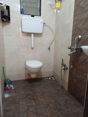 Bathroom in 2 BHK Apartment at Mahape – for Rent
