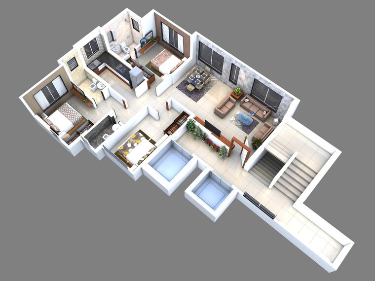Floor Plan, tendulkar-shri-prasanna 1 Bedroom 470 Sq.Ft. Apartment In Dadar West Mumbai 9902128