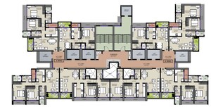 Floor Plan in 2 BHK Apartment at Mathuresh Monopoli, Dadar East – for Sale