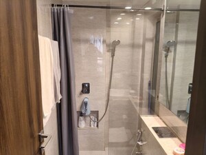 Bathroom in 1 BHK Apartment at Hiranandani Regent Hill, Powai – for Rent
