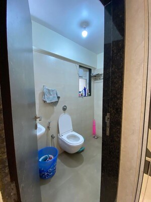 Bathroom in 1 BHK Apartment at K Raheja Interface Heights, Malad West – for Sale