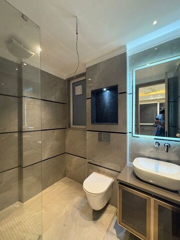 Bathroom in 3 BHK Builder Floor at Adani Samsara Arya, Sector 60 – for Sale