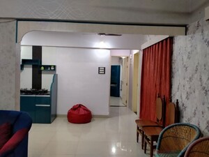 Living Room in 2 BHK Apartment at Giridhar Oasis, Kharadi – for Rent