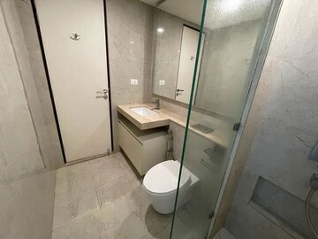 Bathroom in 2 BHK Apartment at Hiranandani Atlantis, Powai – for Rent