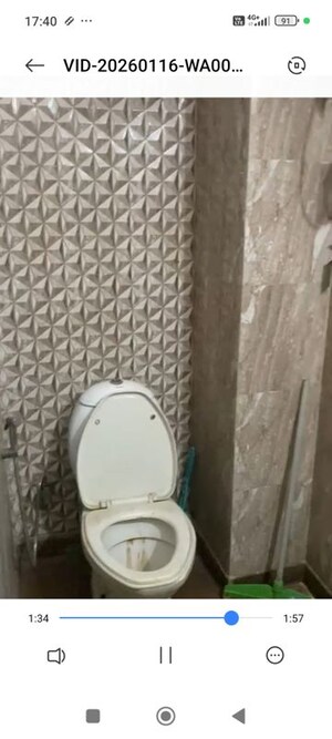 Bathroom in 2 BHK Builder Floor at Malviya Nagar – for Rent