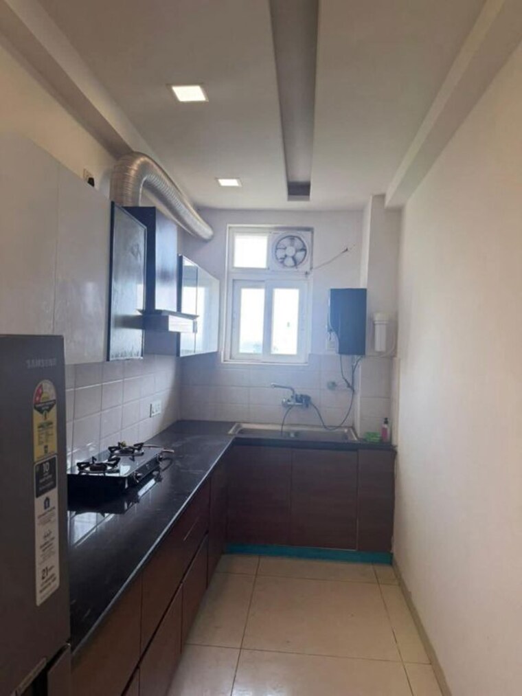 Kitchen, maxxus-elanza 3 Bedroom 1600 Sq.Ft. Apartment In International Airport Road Zirakpur 9903217