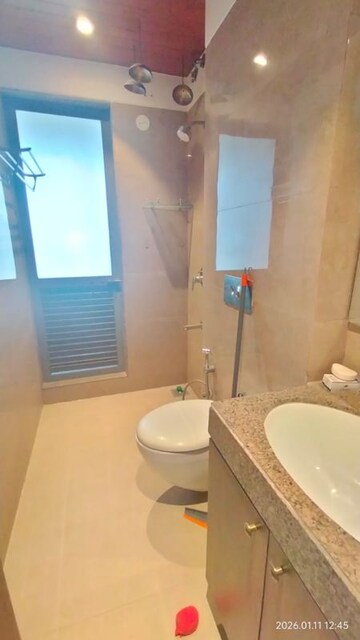 Bathroom in 3 BHK Apartment at Airoli – for Rent