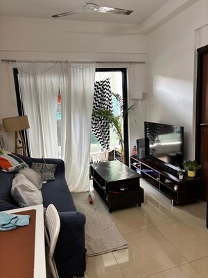 Master Bedroom in 1 BHK Apartment at Duville Riverdale Suites, Kharadi – for Rent