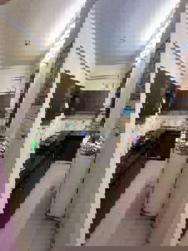 Kitchen, penta-homes 2 Bedroom 1300 Sq.Ft. Apartment In Vip Road Zirakpur 9903443