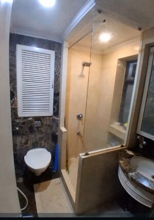 Bathroom in 3.5 BHK Apartment at The Advantage Raheja Windermere, Andheri West – for Rent