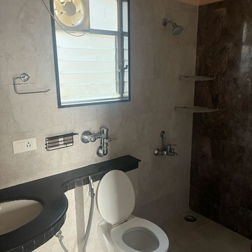 Bathroom in 2.5 BHK Apartment at Nyati Evita, Madhav Nagar – for Rent