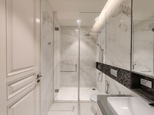 Bathroom in 3 BHK Apartment at Bhartiya City Leela Residences, Thanisandra Main Road – for Rent