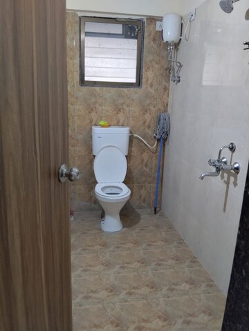 Bathroom in 2 BHK Apartment at Sunshine Tower, Mulund West – for Rent