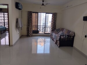 Living Room in 2 BHK Apartment at Sunshine Tower, Mulund West – for Rent