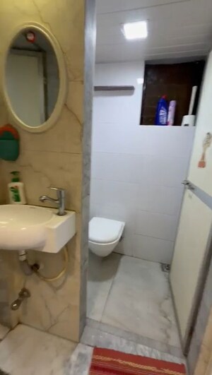 Bathroom in 2 BHK Apartment at Mahape – for Rent