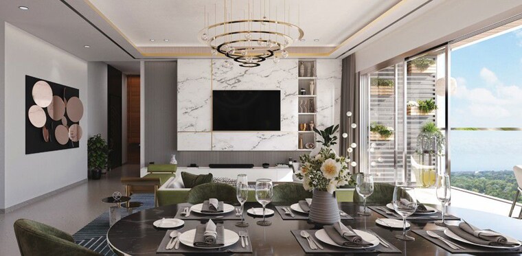 Dining area, signature-global-sarvam 3 Bedroom 2040 Sq.Ft. Apartment In Sector 37d Gurgaon 9903927
