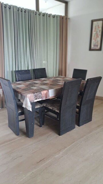 Dining area in 4 BHK Apartment at Prahlad Nagar – for Rent