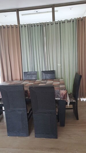 Dining area in 4 BHK Apartment at Prahlad Nagar – for Rent