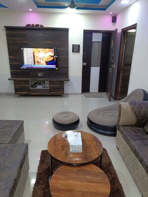 Living Room in 2.5 BHK Apartment at Raheja Serenity, Kandivali East – for Rent