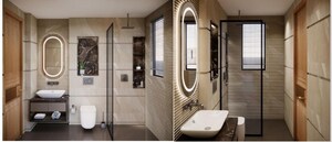 Bathroom in 4 BHK Builder Floor at BPTP Amstoria, Sector 102 – for Sale