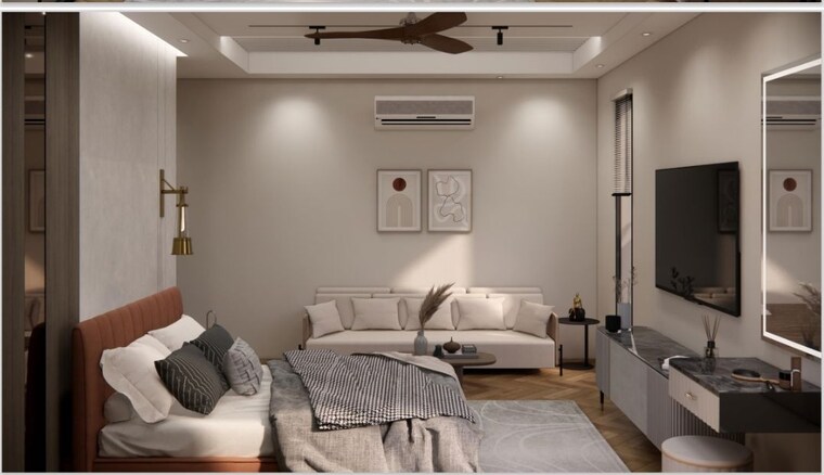 Master Bedroom, bptp-amstoria 4 Bedroom 294 Sq.Yd. Builder Floor In Sector 102 Gurgaon 9893220