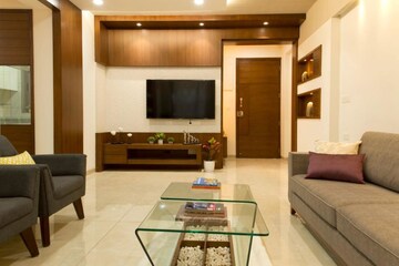Living Room in 4 BHK Apartment at Roots Aarav Arise, Vastrapur – for Rent