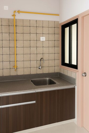 Kitchen in 2 BHK Apartment at Yash Arian, Memnagar – for Sale